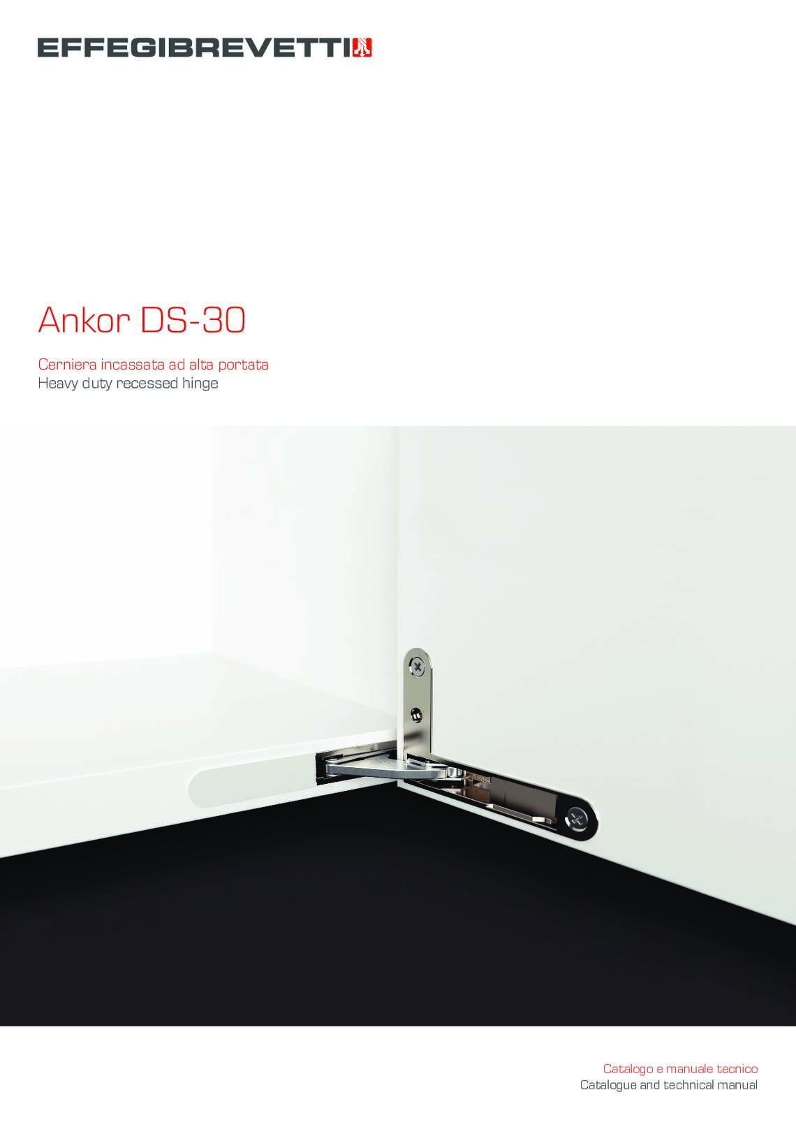 Ankor DS-30 Cerniera ad alta portata Effegibrevetti