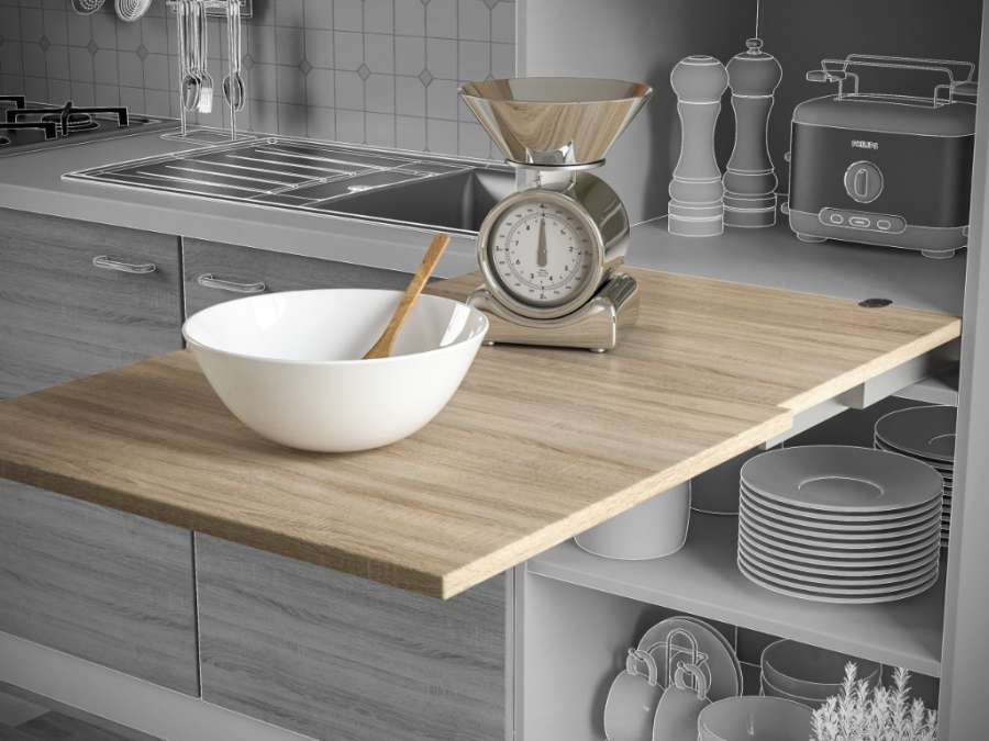 Anywork, sistema per tavoli a soffietto