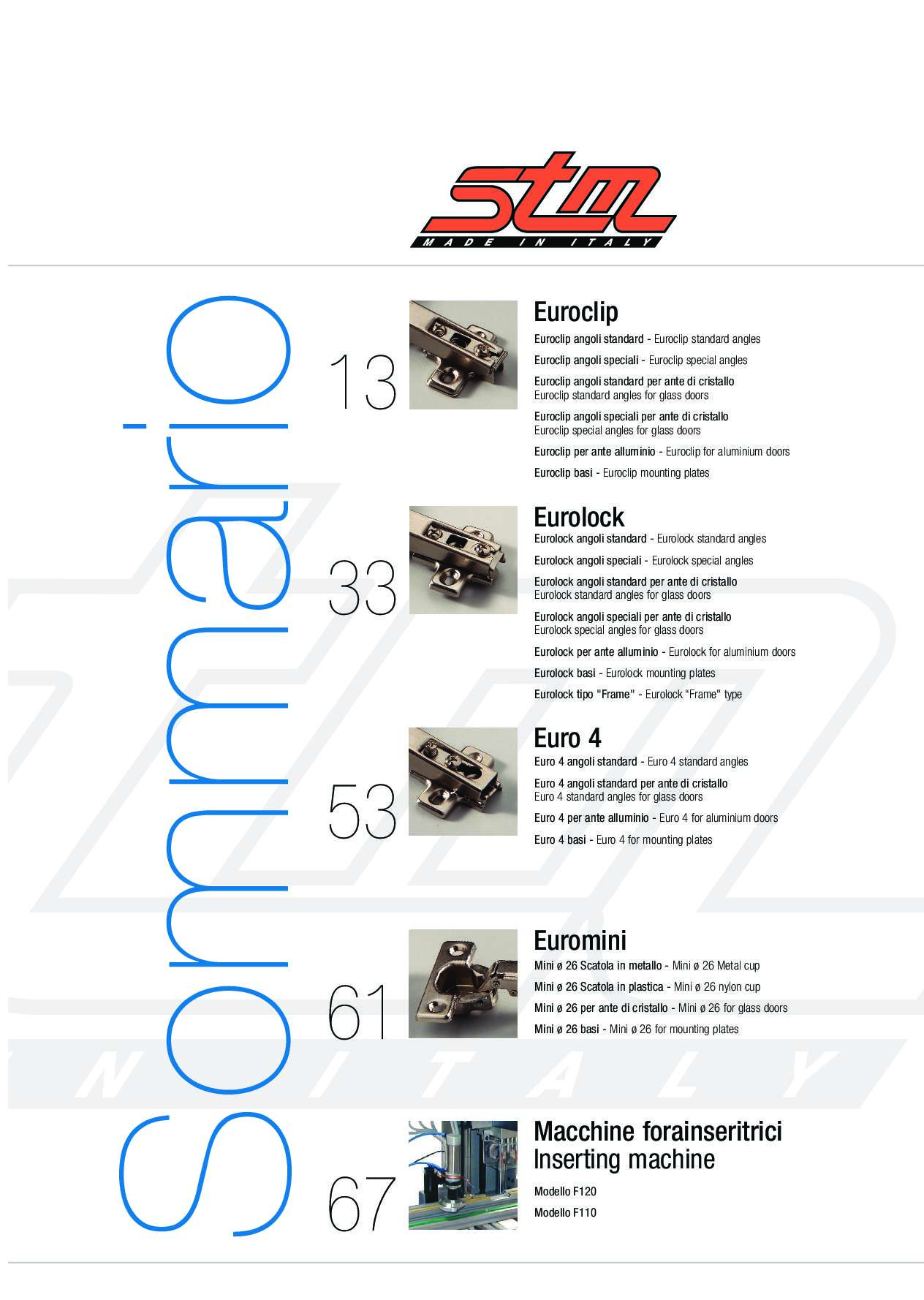 Catalogo cerniere Euro di STM