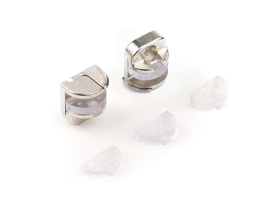 Supporti per pannelli di vetro e cristallo con meccanismo bloccante Alfa Glass Lock  